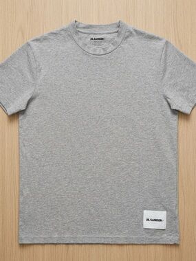 Jil Sander Heather Gray Crewneck Short Sleeve Tee
